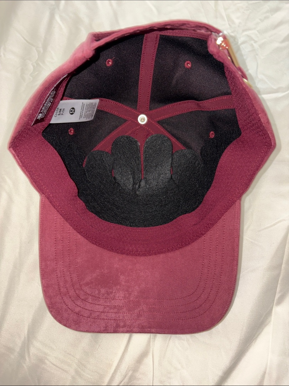 Lululemon Maroon Unisex Suede Baseball Cap - Picture 4 of 4